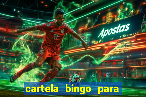 cartela bingo para cha de cozinha imprimir gratis